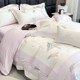 High-End A-Grade Maternal and Infant-Grade All-Cotton Long-Staple Cotton Four-Piece Set with Embroidery, 100% Pure Cotton Duvet Cover, High-End Bedding