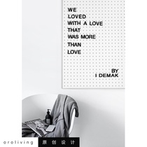 oroliving minimalist EVA letters magnet refrigerator stickers DIY early childhood education 117 with symbols