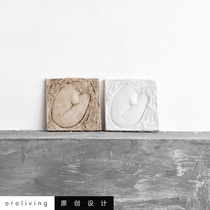 oroliving exclusive sculpture plaster female body relief artwork Jeff creation not Flying Angel