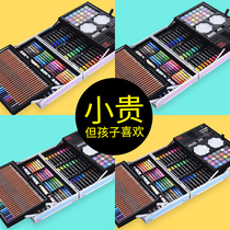 Color pen set childrens kindergarten watercolor pen washable Primary School students soft head color pen painting 24 color baby brush art Special 36 painting tools gift box color graffiti