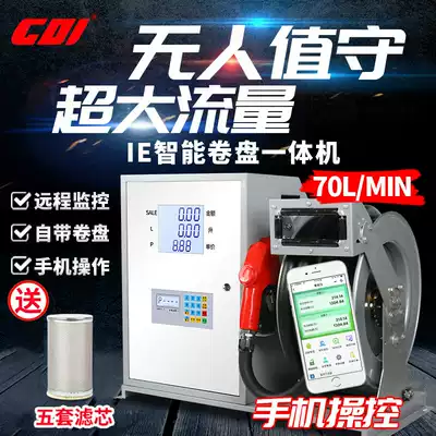 CDI Car 12V24V220V Large Flow Silent Diesel Gasoline Explosion-proof Reel Tanker Automatic Oil Pump