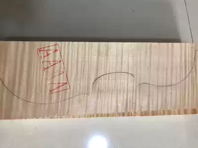 High-grade tiger maple violin maple wood violin backboard material imported European backboard