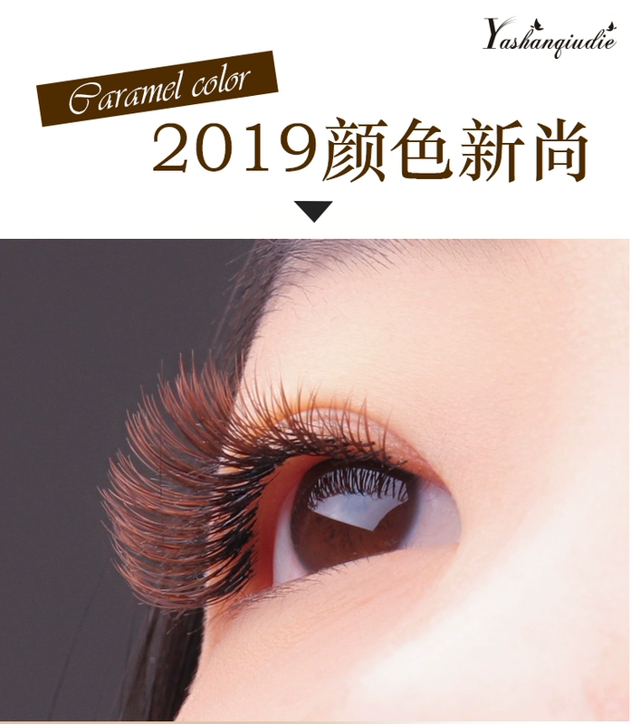 Ghép lông mi Thổi gió Caramel Trộn lông mi Không khí Màu gốc đơn Trồng lông mi giả