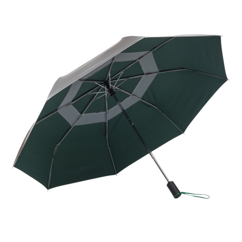 Greenstone double layer increased professional titanium sunscreen anti-ultraviolet folding male and female uv50 Automatic cooling sun umbrella-Taobao