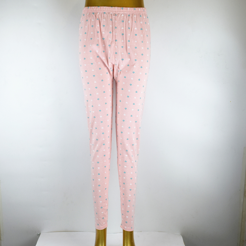 Quần mùa thu quần của phụ nữ Lycra cotton in đồ ngủ đan cộng với phân bón để tăng quần cotton nhà xà cạp quần đũi nữ đẹp
