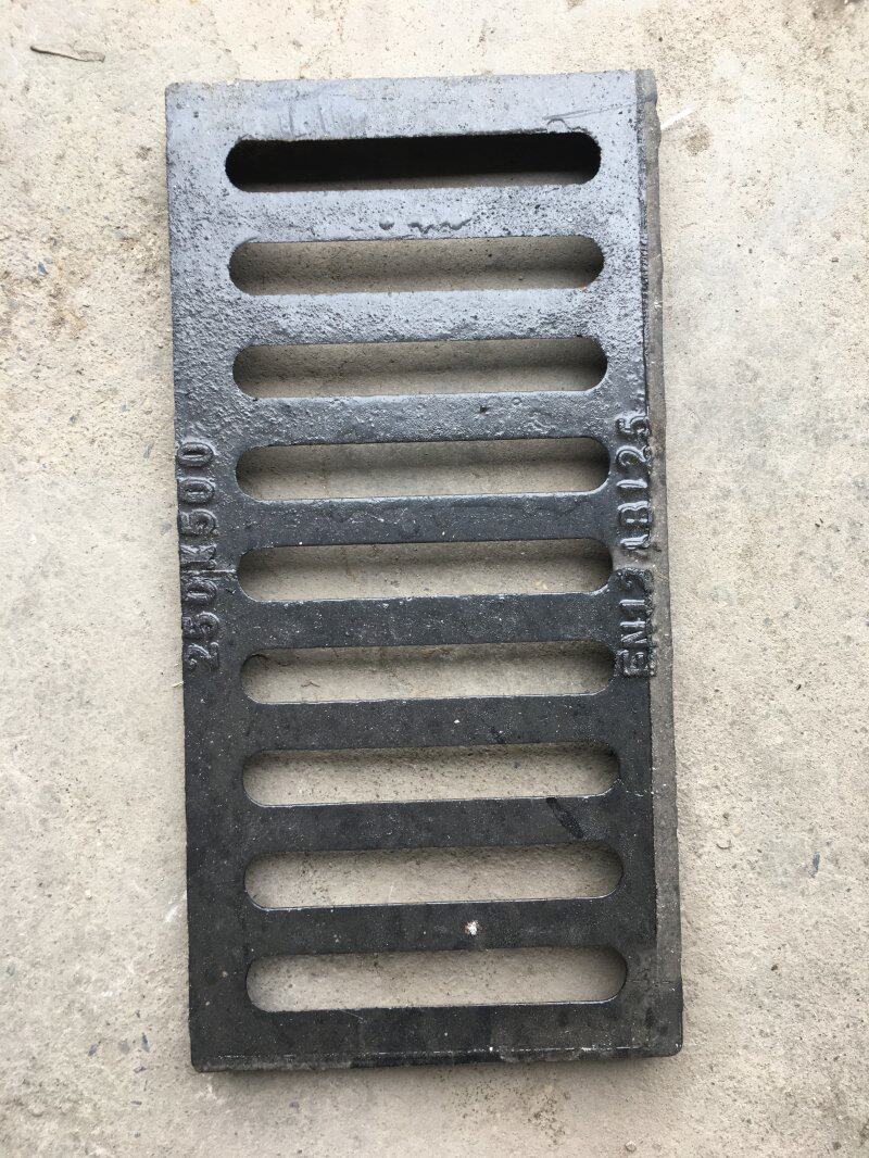 Ductile cover plate 250*500*30-Single row ductile iron manhole cover rainwater grate anti-theft ductile manhole