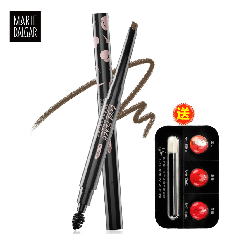 Mary Daijia Peach Eyebrow Pencil Eyebrow Không thấm nước, chống thấm mồ hôi, tự nhiên, lâu trôi, không dễ tẩy lông mày sương mù - Bút chì lông mày / Bột / Stick