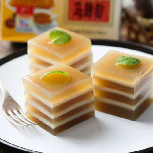 洲星 Порошок водяного каштана, 250 г, 500 г, комбинация тысячеслойного торта из водяного каштана, золотая медаль до кокосового молока, красные ломтики сахара, сахар-песок