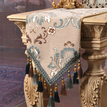 Table flag Nordic high-end tablecloth tea table cloth bed tail towel tassel tablecloth shoe cabinet can be customized