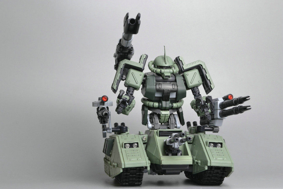 MK Motor King MG 1/100 MS-06V Zaku Tank Green Full Plastic Model