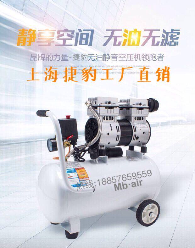 750W1100W1500W Shanghai Jaguar Oil-free Mute Air Compressor 2524 3540 2530 small pump