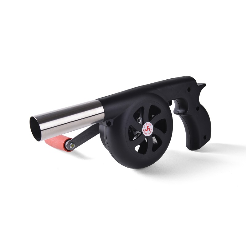 Manual blower hand-cranked blower home user outside barbecue with small hair dryer picnic fire grill accessories