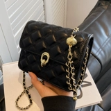 Маленькая демисезонная универсальная небольшая сумка, цепь, сумка через плечо, на цепочке