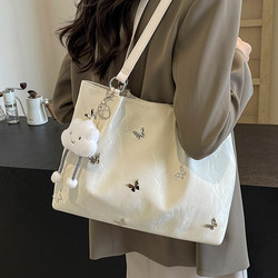 Tote Bag for Women, Large Capacity, 2025 New Style Bag, Spring and Summer High-End Shoulder Bag, College Student Class and Commuting Bag