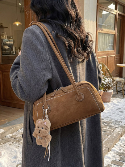 Retro Bag for Women, Large Capacity, 2026 New Autumn and Winter Versatile Casual Shoulder Underarm Bag, Work and Commuting Pillow Bag