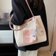 Woven straw bag women's large capacity 2023 new summer seaside vacation beach shoulder bag commuter tote bag