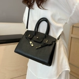 Портативная платиновая вместительная и большая демисезонная универсальная сумка через плечо, городской стиль