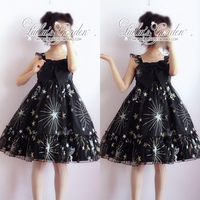 Clearance stock Girl's dream under the starry sky Lolita girl soft girl summer seaside dream dress