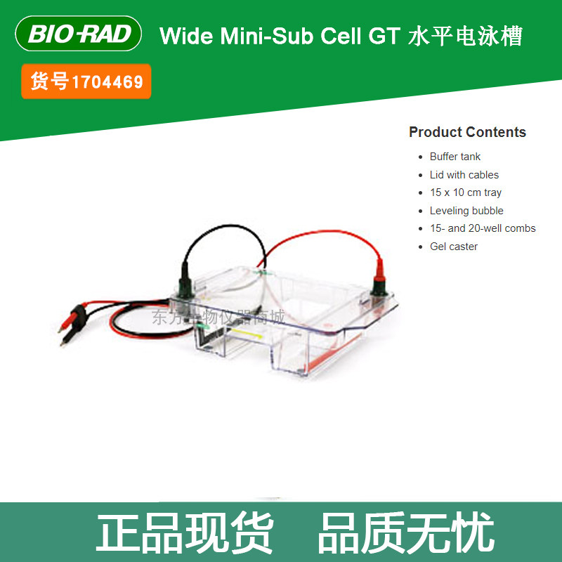 伯乐宽式Mini水平电泳槽1704469  Wind Mini-Sub Cell GT