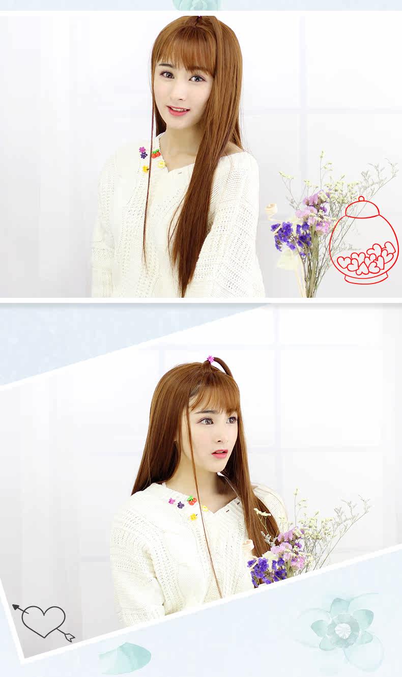 Perruque Long cheveux raides - Ref 2608355 Image 19