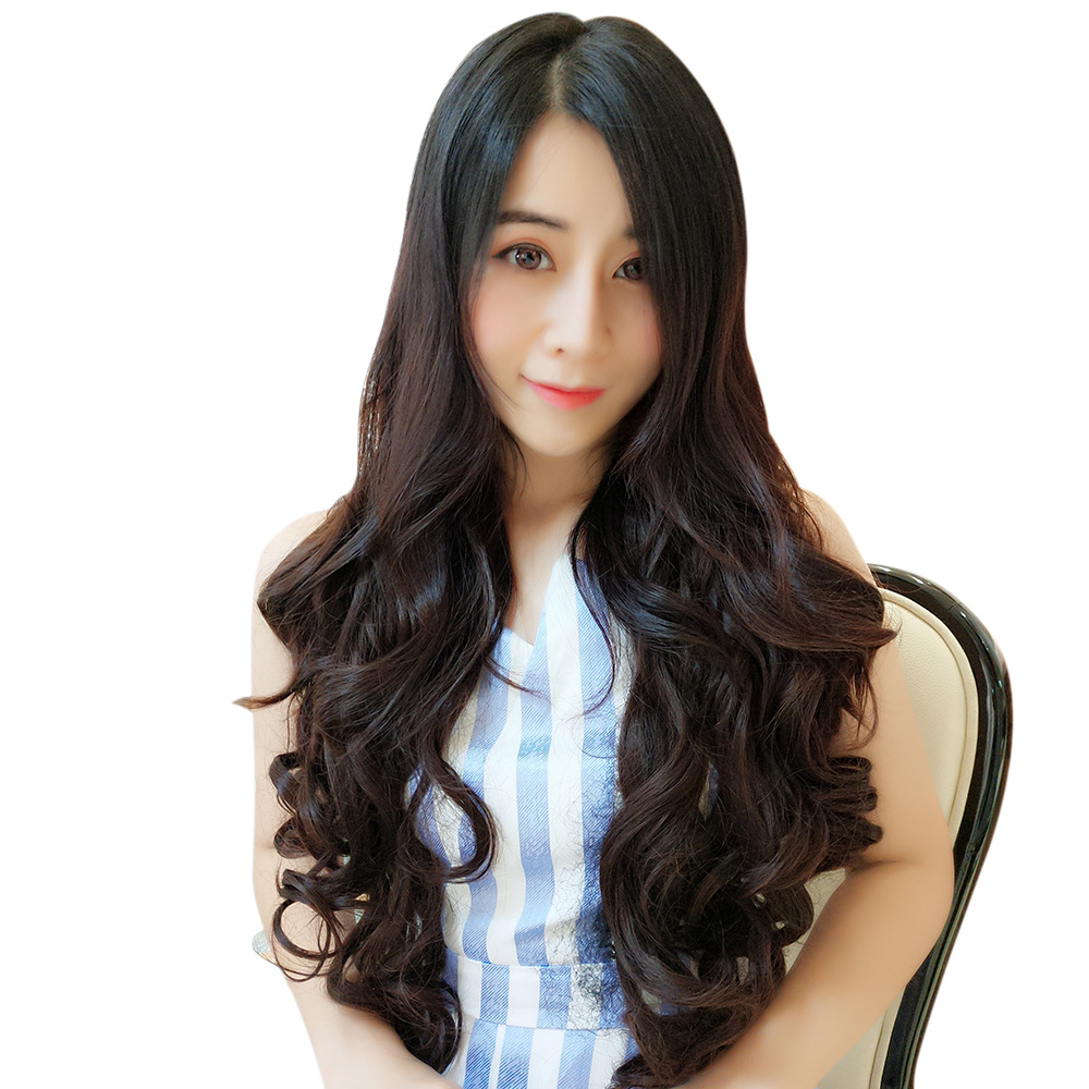 Wig Girl S Long Curl Hair One Piece Of Invisible Hairpiece Without Trace