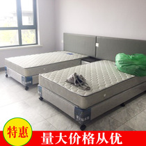 Hotel bed frame Guesthouse Furniture Bed with a full set of custom-made guest rooms with bed apartment bed technology cloth art folk sleeping with bed