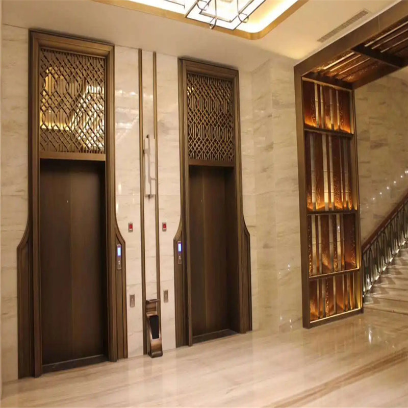 Stainless steel color plate elevator door cover Yakou Great Wall plate metal corner line wrapping edge decoration custom processing