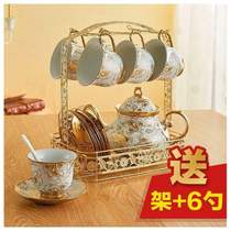 简欧陶瓷客厅茶壶茶杯咖啡杯水杯子冷水壶家用水杯欧式茶具套装