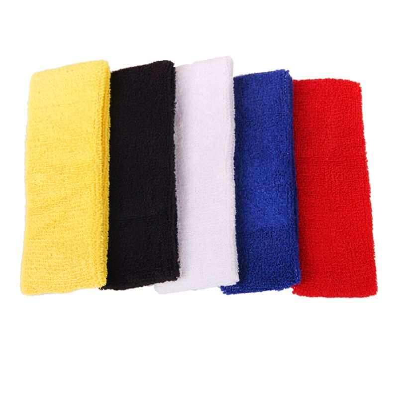 Sweatlands Forehead Head Hair Sweat Band Elastic Terry Cloth