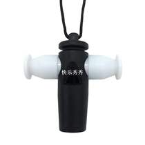 Brazil Latin Music Samba Whistle Plastic WhiteBlack Color