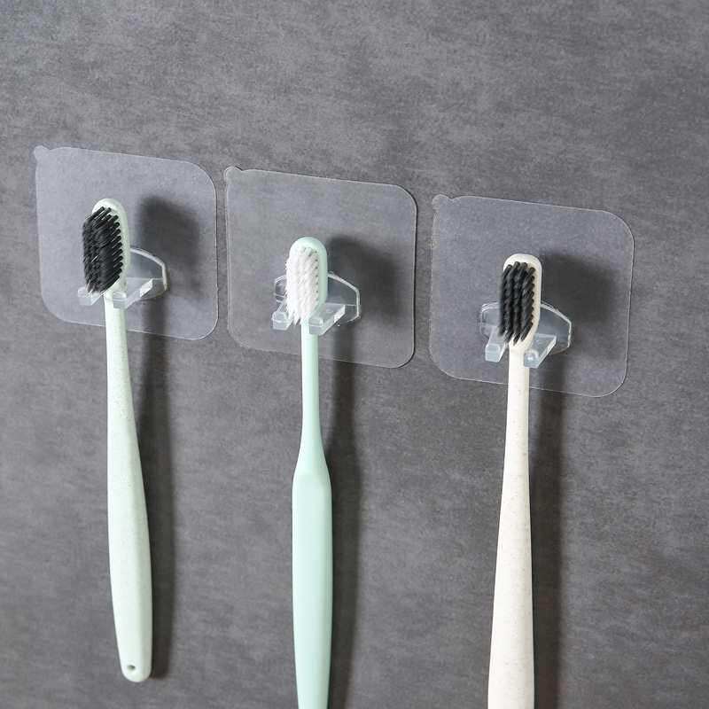 Transparent seamless nailfree toothbrush holder simple multi