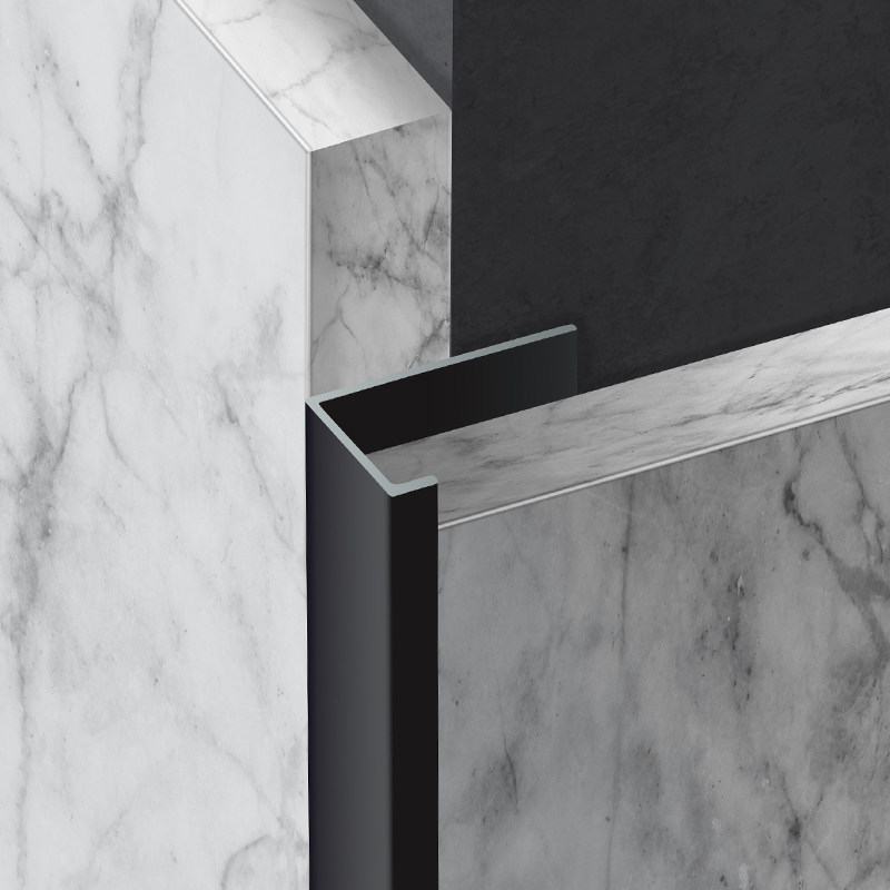 Tile Closing Strip L Type Right Angle Aluminum Alloy Gold Seal Edge Collision Protection Bar Wall Brick strip Extremely Narrow Metal 7 Character Decorative Lines