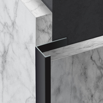 Tile closing strip L type right angle aluminum alloy seal edge male corner wire wall brick layering extremely narrow metal 7-word decorative line