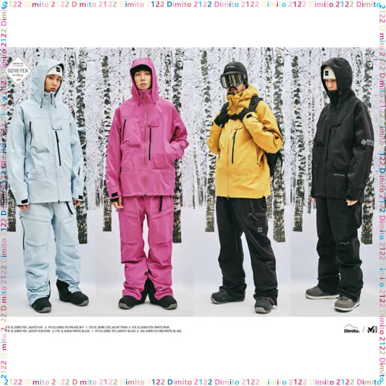 PZ ski equipment 2122 DIMITO Korean ski suit ski pants VTX 3L GORE-TEX JACKET