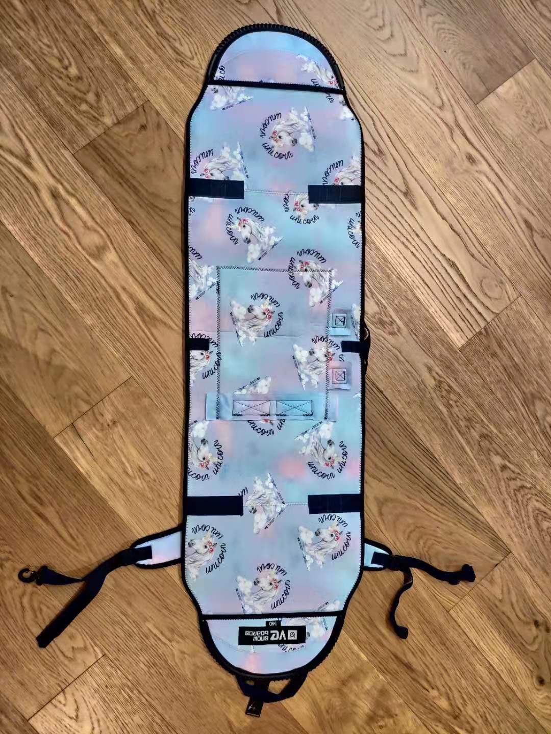 PZ Snow Furniture VE Unicorn Pink Adorable Veneer Double Board Snowboard Bag wheel coated with water dumplings