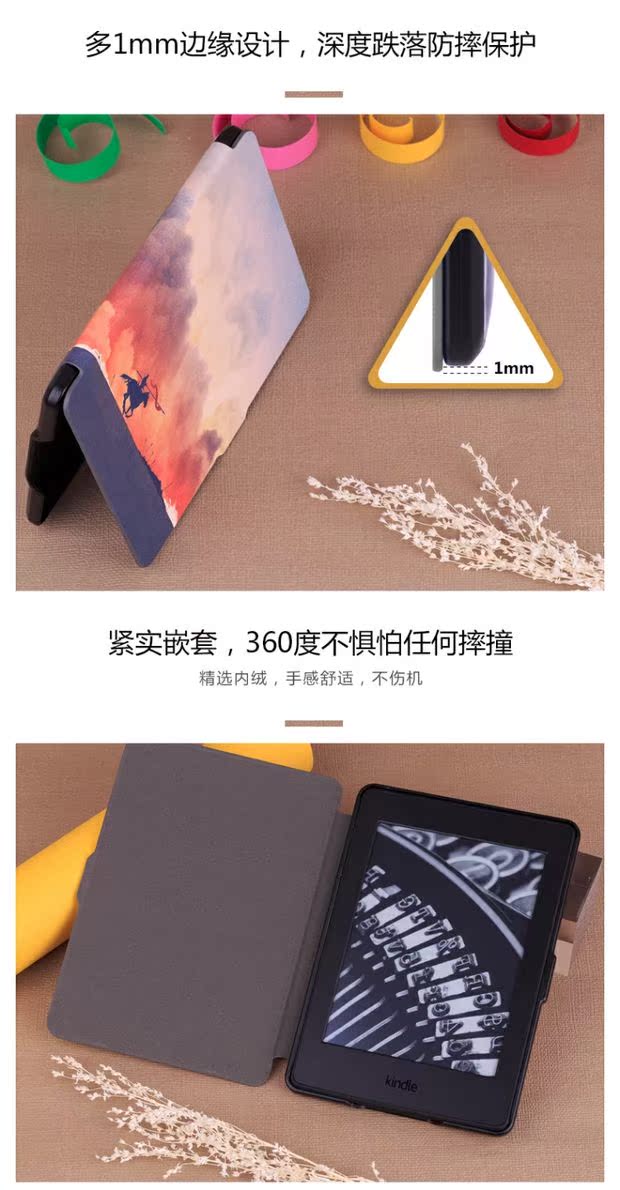 Trường hợp oasis2 kindle điện tử book reader Paperwhite4 / 3 bao da mỏng bao 558 Người khởi xướng - Phụ kiện sách điện tử bao da ipad 2017