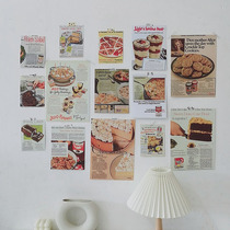 ins retro style bread cake gourmet dessert poster wall stickup dorm room wall decor stickup