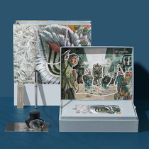 tramol ink collection national tide series lion dance pen three-dimensional pen gift box Chinese style high-end exquisite graduation gift