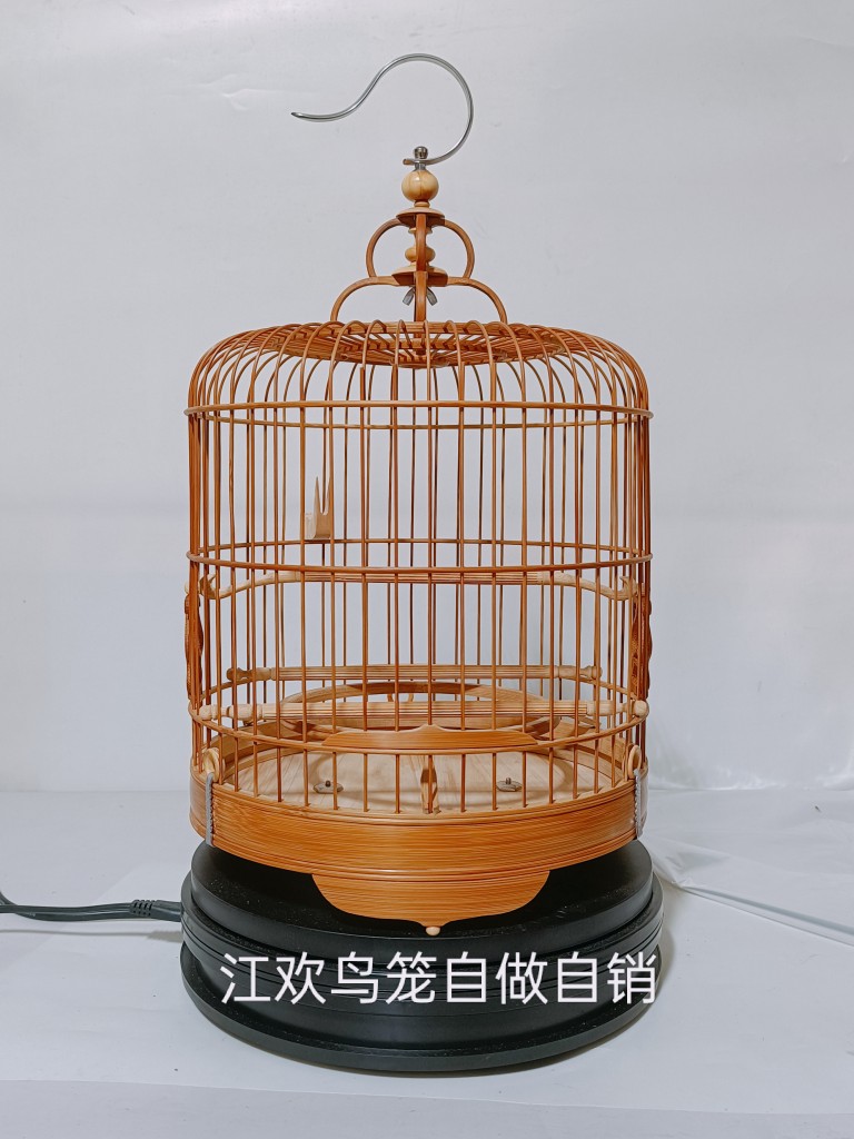 广式绣眼鸟笼48/52/56支！老竹波笼手工制作，养鸟党狂喜！-宠物