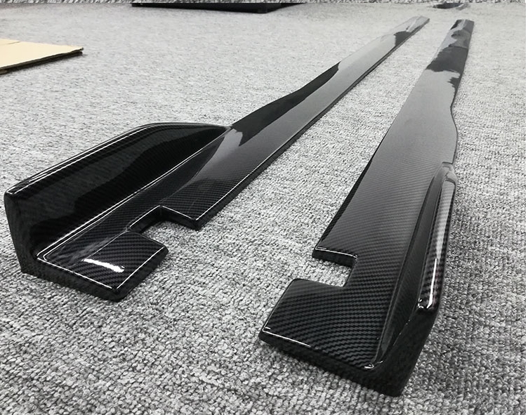 Car modification universal side skirt widened thickened high-quality PUR side lip side camp Lower camp skirt edge surrounded by wrap angle
