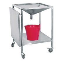 Hospital Stainless Steel Clear-Wound Car Double Wash Car Medical Cart Care Treatment Car Thick Fit Bucket Rinse Car