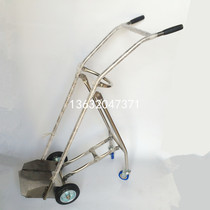 Stainless Steel Oxygen Cylinder Stroller Small Cart Pull Heavy Work Vehicle