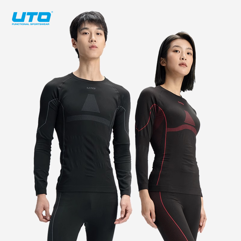 UTO スキー下着 レディース スポーツ 速乾 服 メンズ アウトドア 登山 ハイキング 吸汗速乾 保温下着スーツ