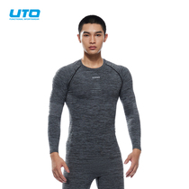 UTO One-way Ski Underwear Men's Sweat Exhaust Fast Dry Compression Coat Women's Outdoor Running Tights Breathable Warm Underwear