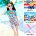 Bạn bơi đồ bơi bé trai và bé gái Hàn Quốc bé trai lớn tay ngắn trẻ em dễ thương hoạt hình Xiêm quần áo bơi nhanh khô đồ bơi trẻ em cao cấp Bộ đồ bơi của Kid