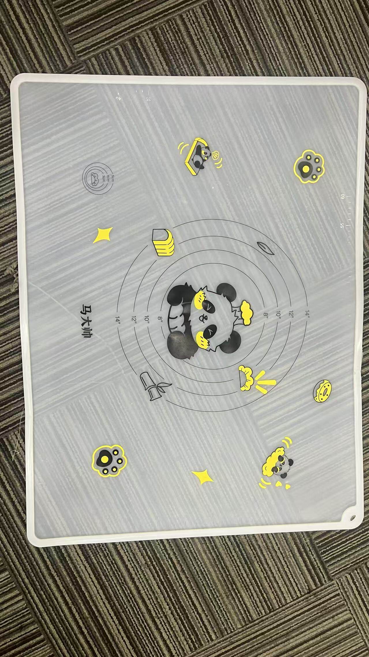 胖哒揉面垫透明底-黄色-60*80