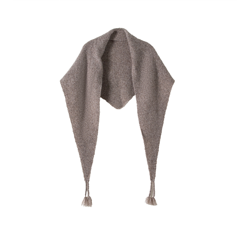 Five-Needle Three-Strand Knitting Technique 75% Cashmere + 25% Mulberry Silk Thickened Floral Yarn Pure Cashmere Shawl Triangle Scarf H Five-Needle Three-Strand Knitting Technique 75% Cashmere + 25% Mulberry Silk Thickened Floral Yarn Pure Cashmere Shawl Triangle Scarf H