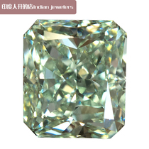 Color drill Green Diamond cushion Type 1 03 Clay FancyGreen in color pure green Si1 net degree GIA certificate