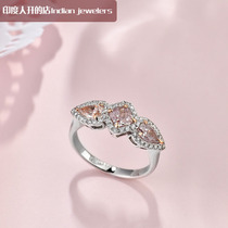 Powder Drill Ring Color Drill Finished 0 55 Clay FancyLight-Pink Pale Pink Pink GIA International Certificate