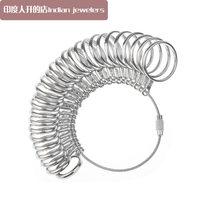 Ring measuring around the port code counter hand inch measuring tool metal ring ring finger size measuring device